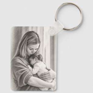 Chaveiro Presente personalizado para chá de bebê Adicione s