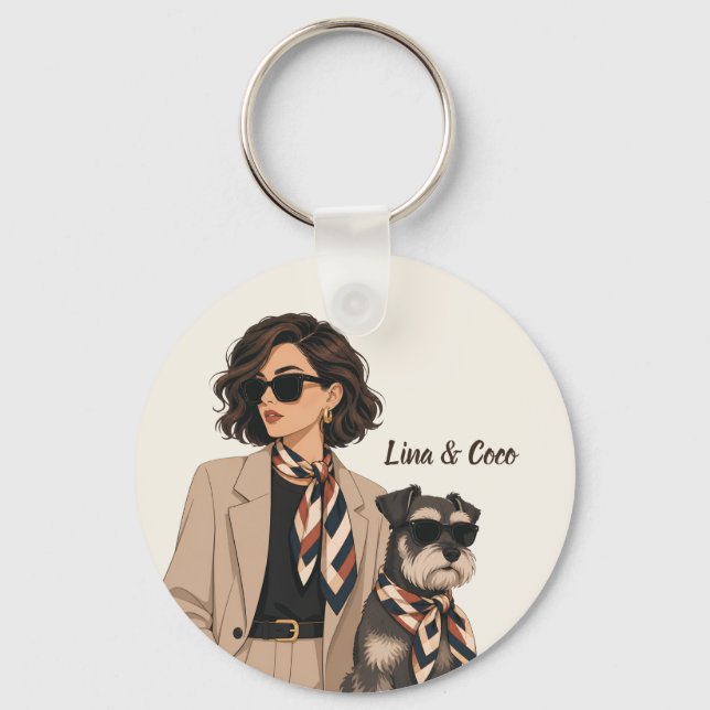 Chaveiro "Presente Personalizado para Mãe de Cachorro" "Don (Frente)