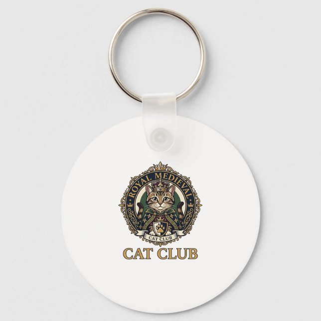 Chaveiro Presente Real Medieval Gato Pai Idéia - Real Medie (Frente)