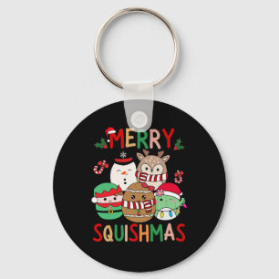Chaveiro Presentes Alegre Natal Squish Squad Fofo Para Cria