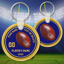 Presentes Baratos de Futebol Azul e Dourado para F