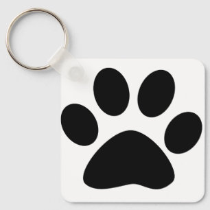 Chaveiro Presentes com Estampa de Pegadas de Cachorro para