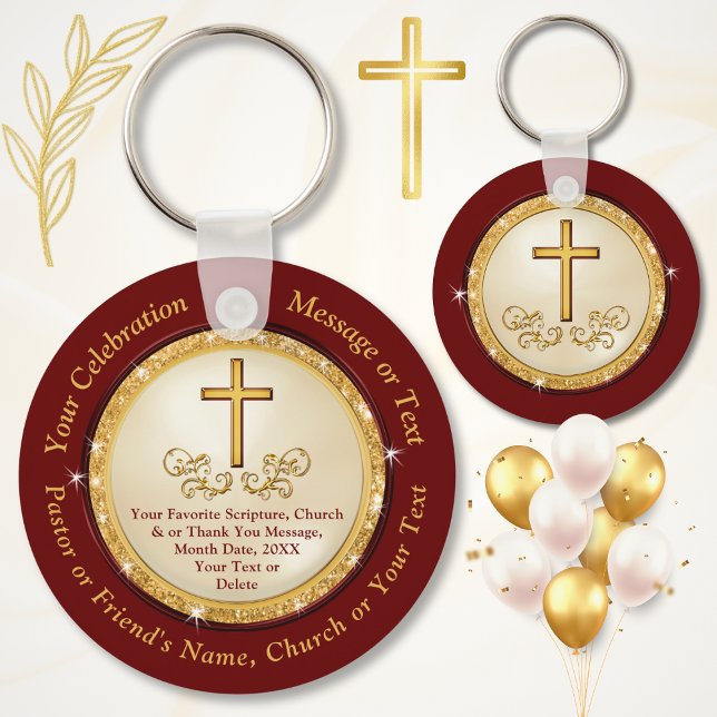 Chaveiro Presentes Cristãos Personalizados para Pastor, Ami (Church celebration ideas. Scripture party favors. Church party favors. Church anniversary ideas.)