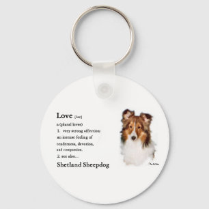 Chaveiro Presentes da arte de Sheltie do Sheepdog de