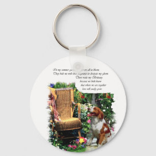 Chaveiro Presentes da arte do Spaniel de Brittany do