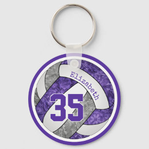 Chaveiro presentes da equipe de vôlei de cinzas roxas
