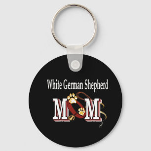 Chaveiro Presentes da mãe do German shepherd branco