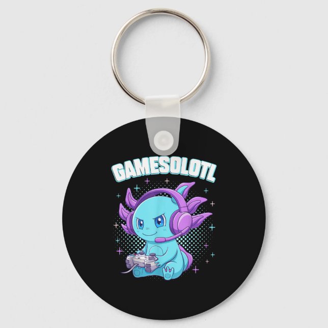 Chaveiro Presentes de anime Kawaii de jogador de videogame  (Frente)