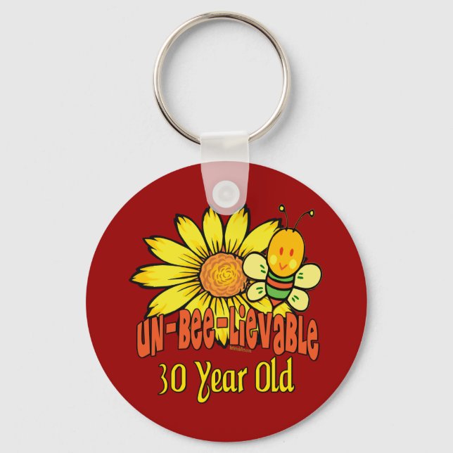 Chaveiro Presentes de aniversário de 30 anos (Frente)