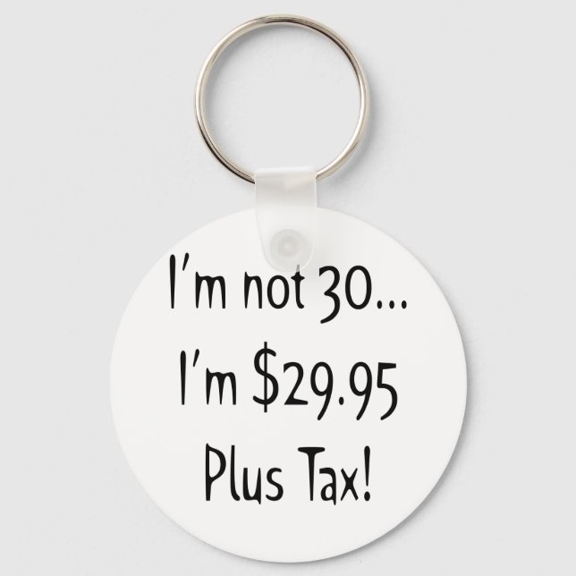 Chaveiro Presentes de aniversário de 30 anos (Frente)