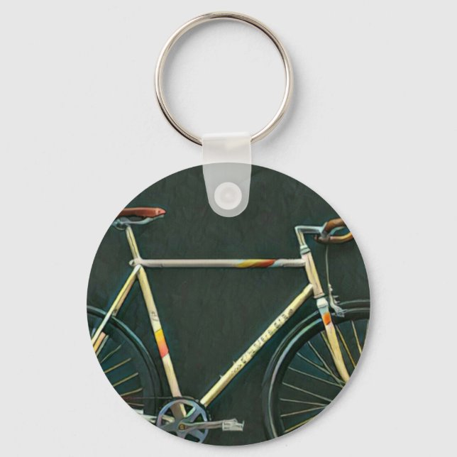 Chaveiro Presentes de aniversário para amantes de bicicleta (Frente)
