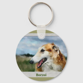Chaveiro Presentes de Arte Borzoi
