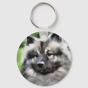 Chaveiro Presentes de Arte de Keeshond