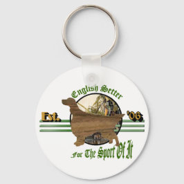 Chaveiro Presentes de Arte do Setter Inglês