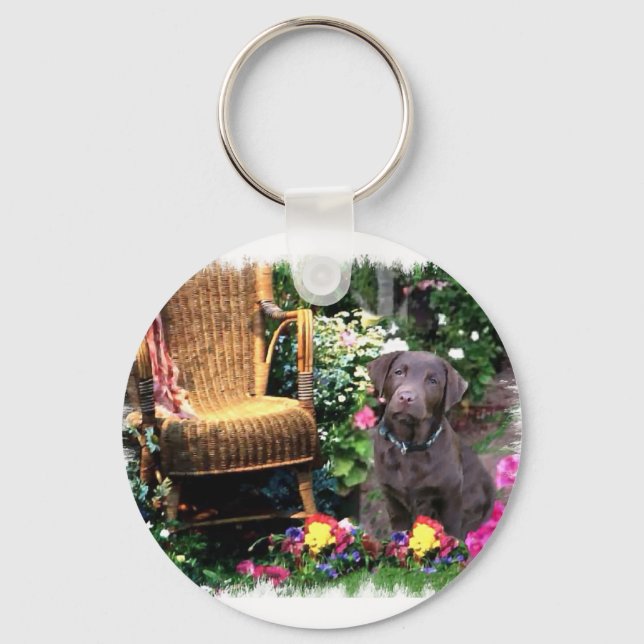 Chaveiro Presentes de Arte Labrador Retriever (Frente)
