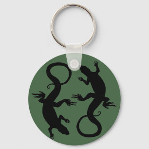 Chaveiro Presentes de Arte Retrópica Legal de Arte Lizard