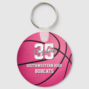 Chaveiro Presentes de basquete cor-de-rosa