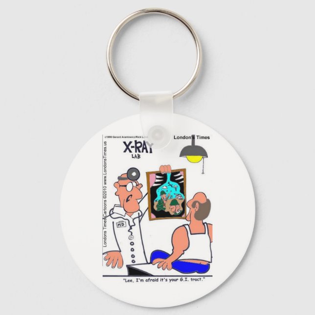 Chaveiro Presentes de Camisetas Médicas Divertidas do Trato (Frente)