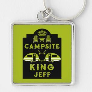 Chaveiro Presentes De Campsite King Para Campers