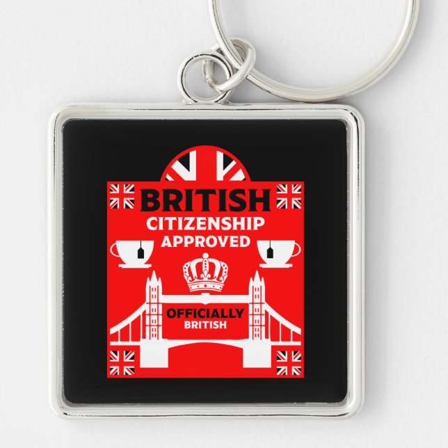 Chaveiro Presentes de Cidadania Britânica (Frente)
