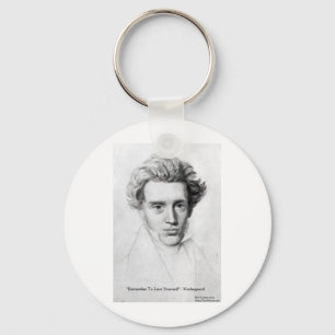 Chaveiro Presentes de Citação de Amor de Kierkegaard "Ame a