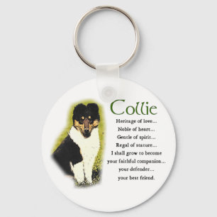 Chaveiro Presentes de Collie de três cores