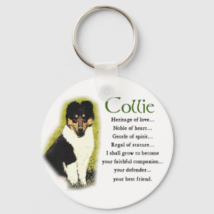 Chaveiro Presentes de Collie de três cores