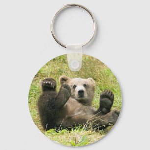 Chaveiro Presentes de Cub de urso do Kodiak