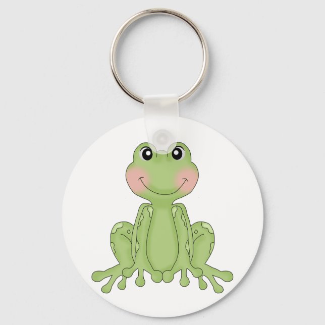 Chaveiro Presentes de design de rã para colecionadores de r (Frente)