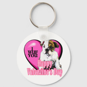 Chaveiro Presentes de Dia de os namorados para Bulldog Ingl