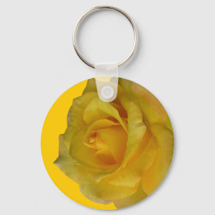Chaveiro Presentes de Flor Amarelo Cheeful Cadeias de rosa