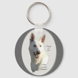 Chaveiro Presentes de German shepherd Branco