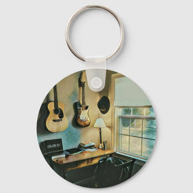 Chaveiro Presentes de guitarra para namorada (Frente)