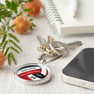 Chaveiro Presentes de Mais velho de Voleibol Vermelho, Bran