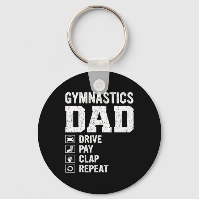 Chaveiro Presentes De Mens Para Dia de os pais Gymnastics U (Frente)