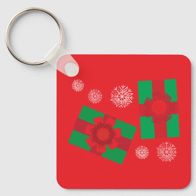 Chaveiro Presentes de Natal (Frente)