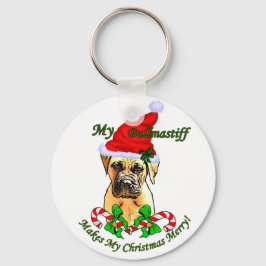 Chaveiro Presentes de Natal Bullmastiff