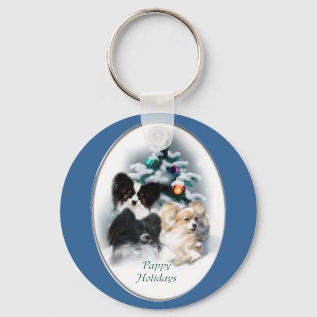 Chaveiro Presentes de Natal de Papillon (Frente)