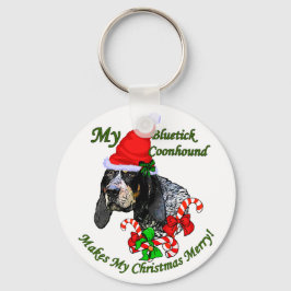 Chaveiro Presentes de Natal do Bluetick Coonhound