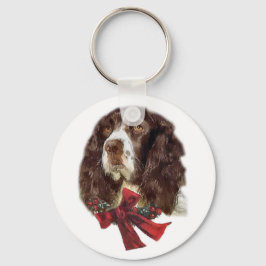 Chaveiro Presentes de Natal Ingleses do Springer Spaniel