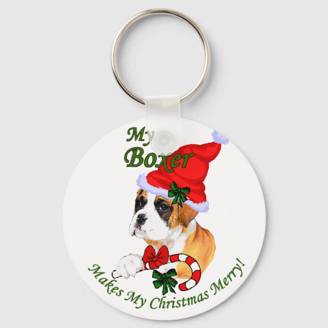Chaveiro Presentes de Natal no Boxer (Frente)