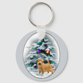 Chaveiro Presentes de Natal Norfolk Terrier