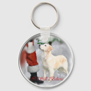 Chaveiro Presentes de Natal para ouro Retriever