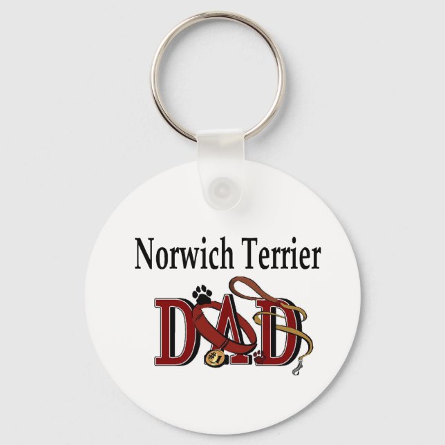 Chaveiro Presentes de Pai Norwich Terrier (Frente)