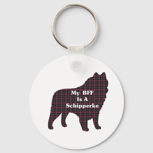 Chaveiro Presentes de Schipperke BFF (Frente)