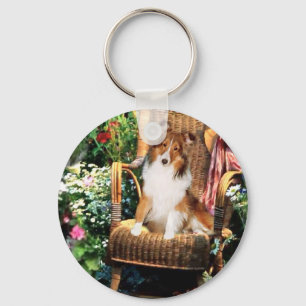 Chaveiro Presentes de Sheltie Art de Sheepdog Shetland