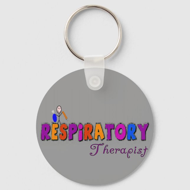 Chaveiro Presentes de Stickman Terapêutica Respiratória (Frente)