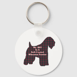 Chaveiro Presentes de Terrier BFF de Rodas Revestidas Moles