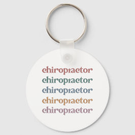Chaveiro Presentes do Esquadrão Chiro Chiropractic Retro Ch