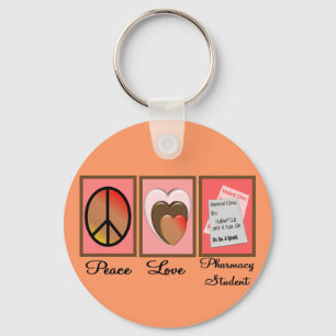 Chaveiro Presentes do estudante da farmácia do amor da paz